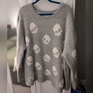 Skull Print Sweater